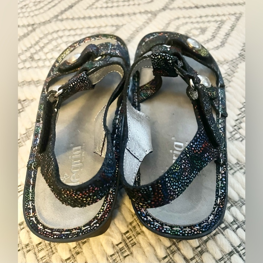 Alegria Kleo Blissful Multicolor Leather Comfort Sandals Women's EU38 Size 7.5-8 - Picture 3 of 9